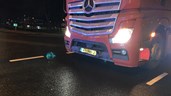 Auto in botsing met vrachtauto (Wognum) 2