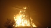 Grote brand in Bovenkarspel molen