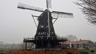 Molen de Ceres Bovenkarspel na de brand oudejaarsavond  3