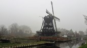 Molen de Ceres Bovenkarspel na de brand oudejaarsavond 1