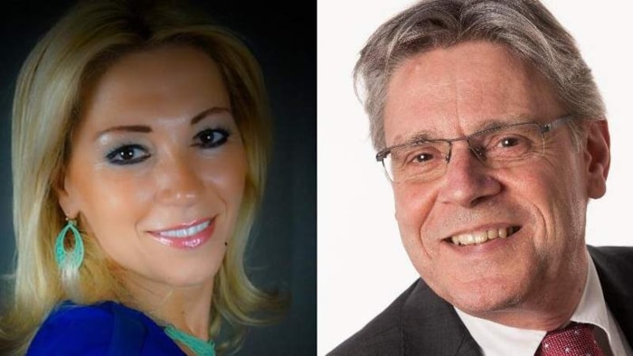 Wethouder Khouloud al Mobayed en fractievoorzitter Roger Tonnaer