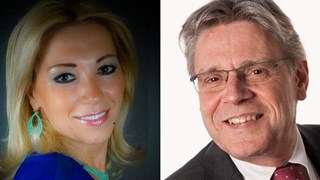 Wethouder Khouloud al Mobayed en fractievoorzitter Roger Tonnaer