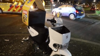 Botsing pizzabezorger