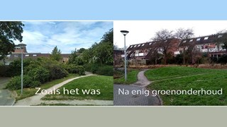 Voor en na groenonderhoud