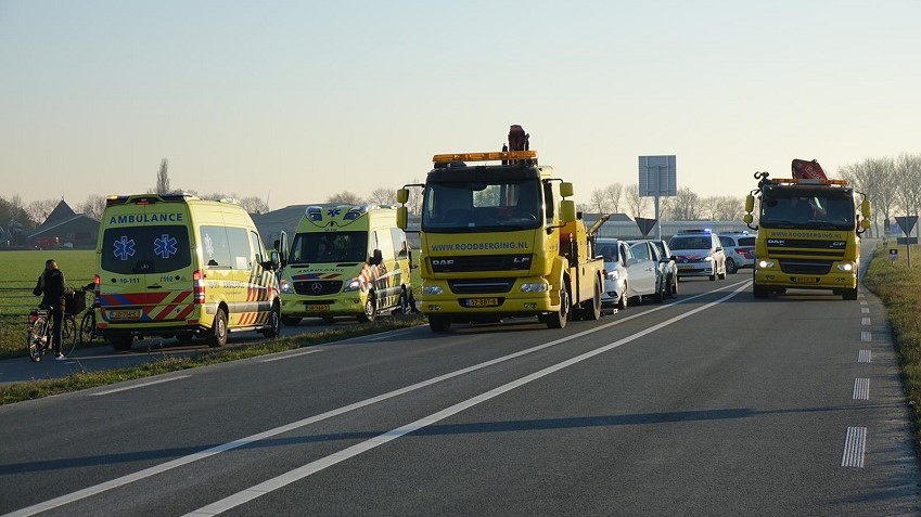 Meerdere gewonden bij kettingbotsing in Hem
