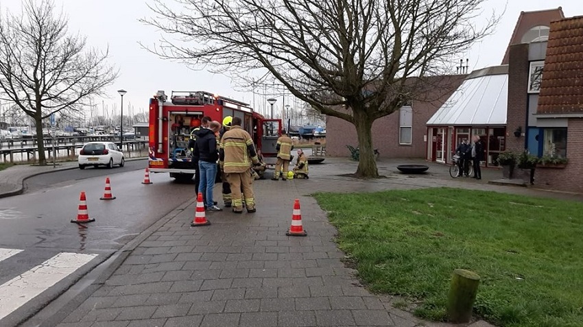 Brand woning Visserseiland in Hoorn