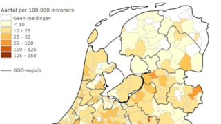 Coronabesmettingen NL per 22 maart 2020
