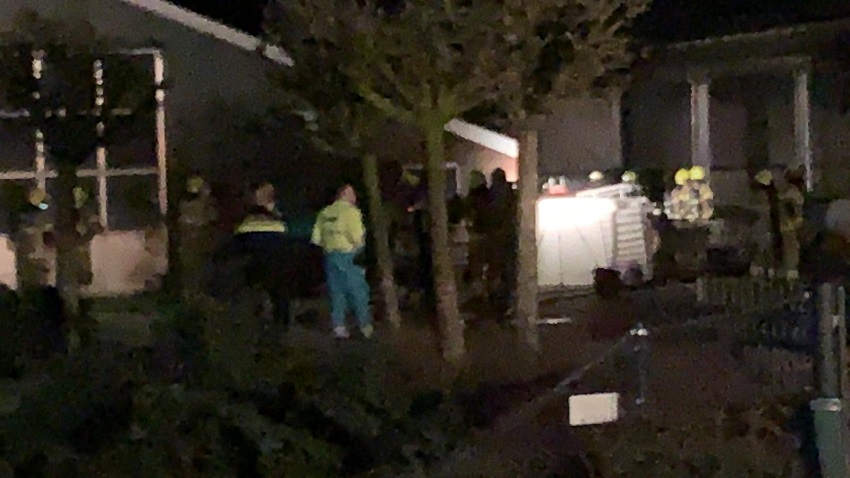 Schuurbrand aan de Gouwe in Hoogwoud