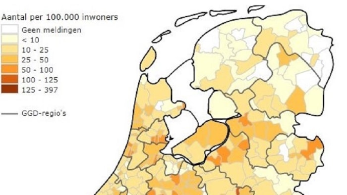 Coronabesmettingen NL per 24 maart 2020
