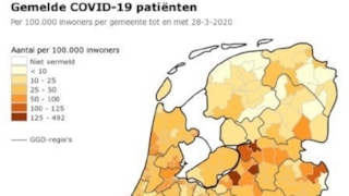 Coronabesmettingen NL per 28 maart 2020