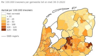 Coronabesmettingen NL per 30 maart 2020