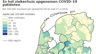 Coronabesmettingen NL per 31 maart 2020