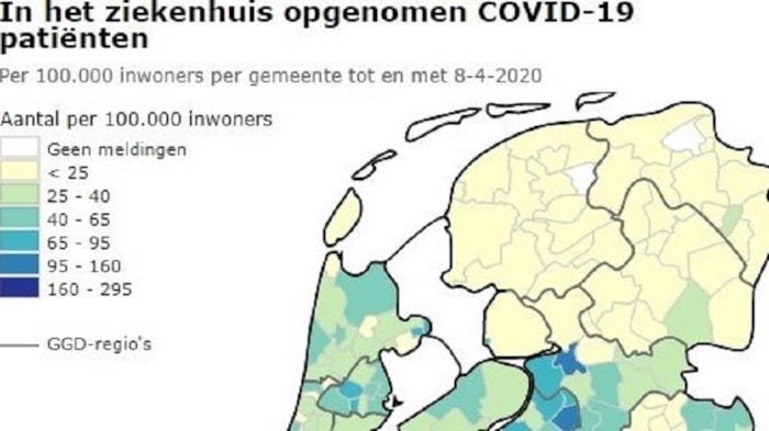 Coronabesmettingen NL per 8 april 2020