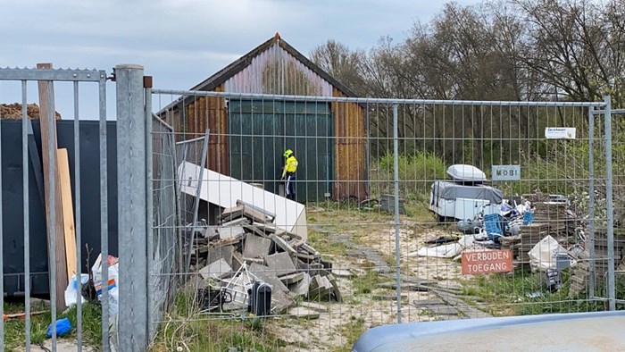 Brand in loods in Enkhuizen 2