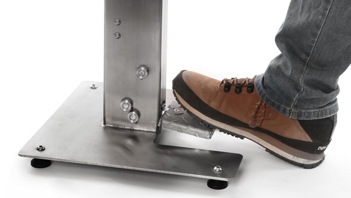 Hygienepaal met voetbediening