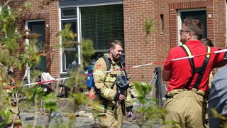 Gaslek in voortuin woning Enkhuizen 4