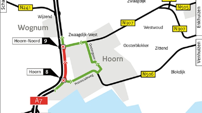 Afsluiting a7 hoorn