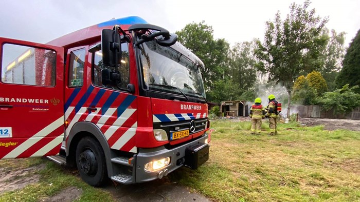 Brand camping Enkhuizerzand