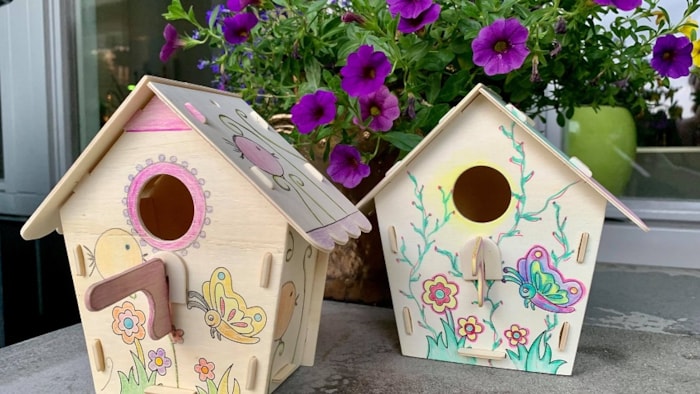 Vogelhuisje maken in museum