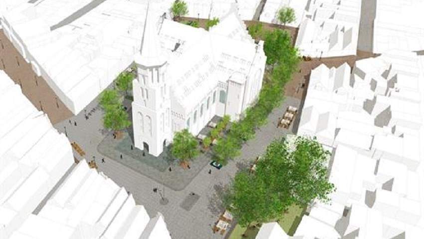 Horecaondernemers startten petitie voor autovrij Kerkplein