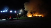 Hooistapel in brand Andijk 5