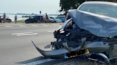 Ongeval met veel schade op de N307 Enkhuizen 1