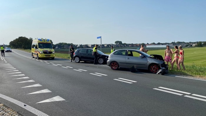 Ongeval met veel schade op de N307 Enkhuizen 3