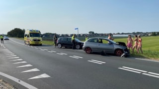 Ongeval met veel schade op de N307 Enkhuizen 3