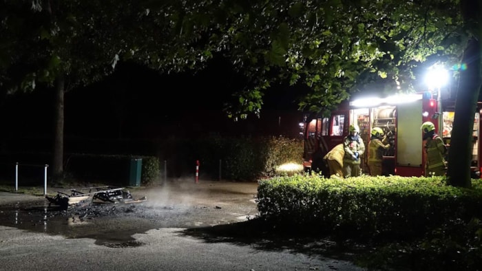 Grofvuil in brand in Bovenkarspel2