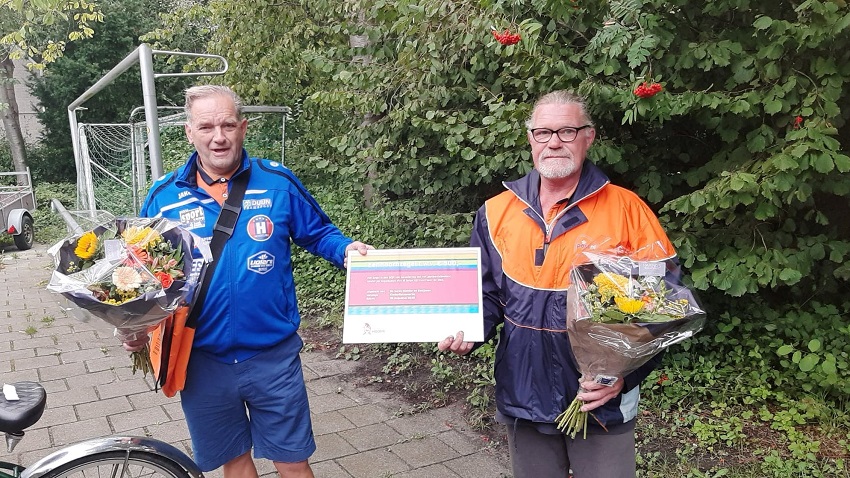 Eenhoornzegel voor Mans Semler en Jan Kooijman