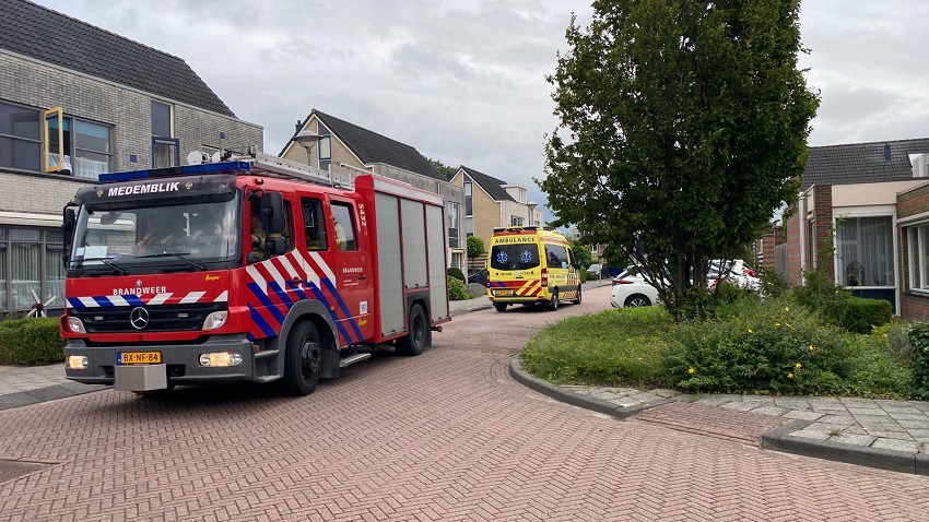 Woningbrand aan de Draak in Medemblik