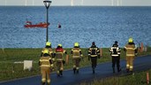 Persoon te water in Enkhuizen