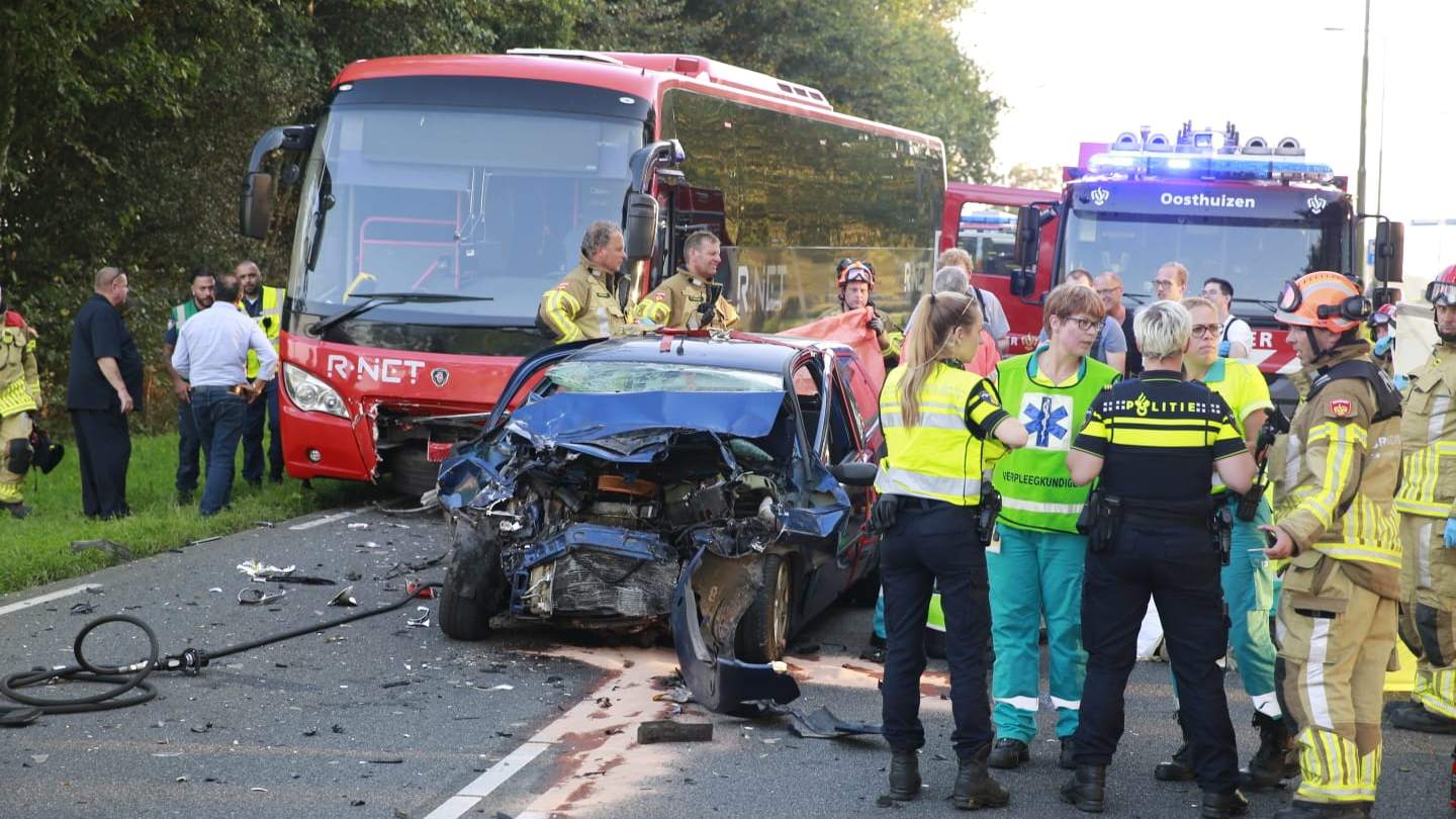 Zeer ernstig ongeluk op de N247 bij Oudendijk