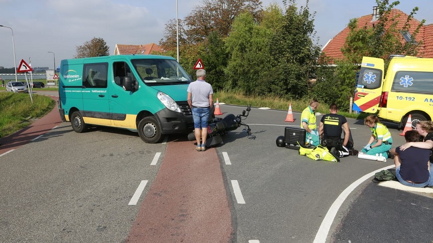 Motorrijder gewond in Ursem