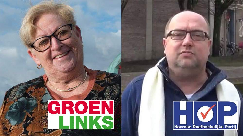 Ingrid Tillema (GL) en Guido Breuker (HOP) in Radio Actueel op HoornRadio