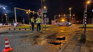 Ongeval met ambulance op het Keern in Hoorn 1