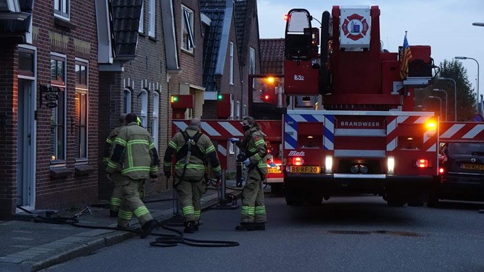 Schoorsteenbrand in Bovenkarspel