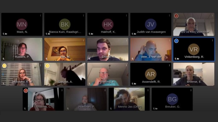 Commissievergadering digitaal 10 november 2020