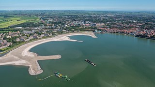 Stadsstrand Hoorn bovenaanzicht