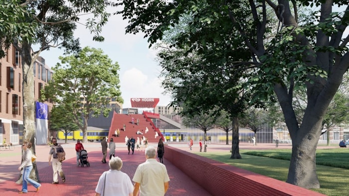 Nieuwe voorkant station zuid