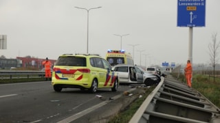 Ongeval tussen auto en vrachtwagen in Zwaag 2