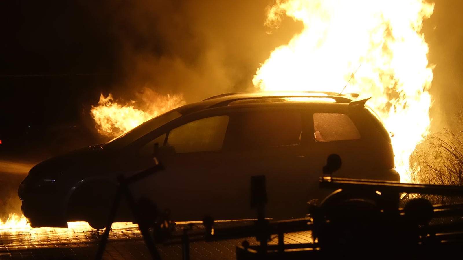 (Auto)brand in Enkhuizen