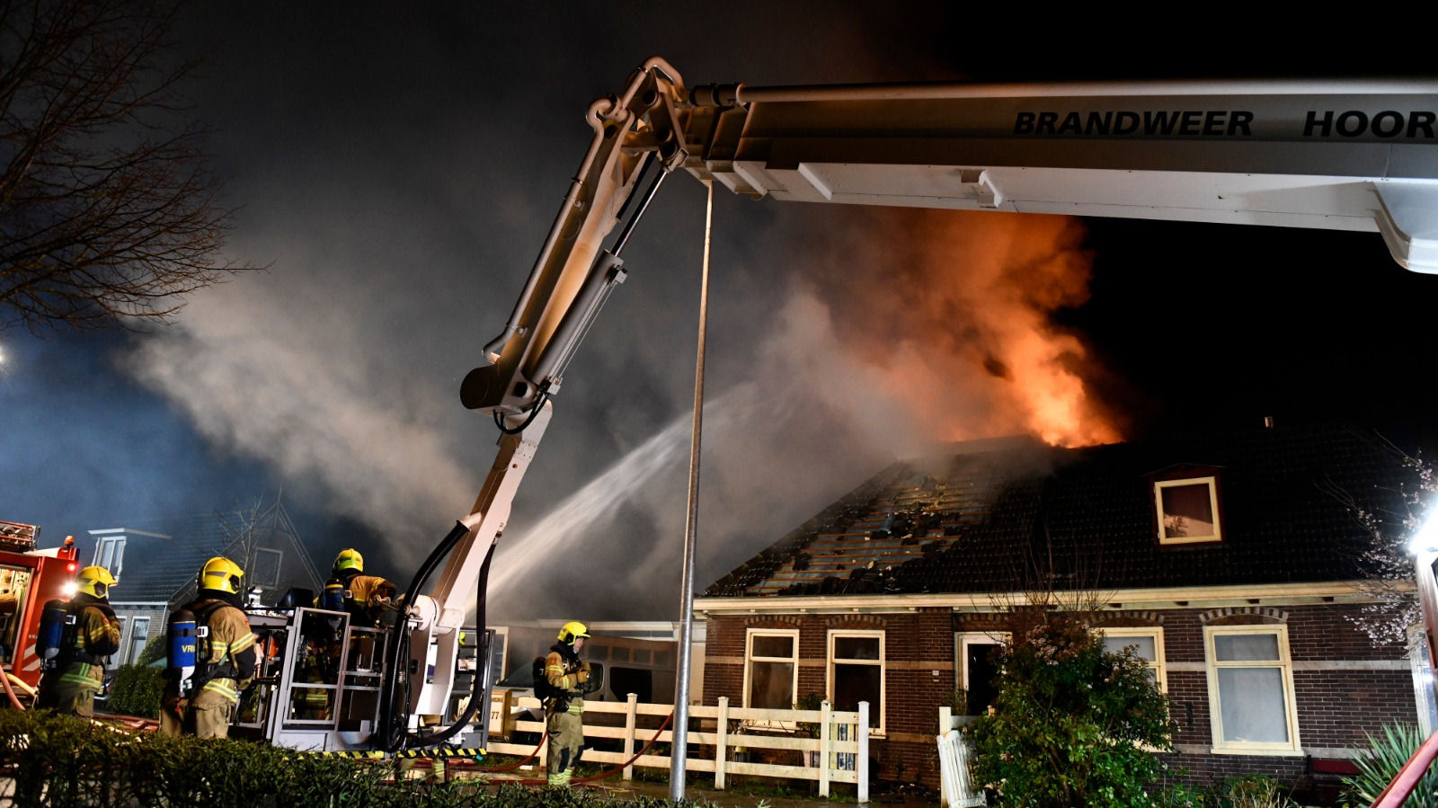 Huis in brand aan het Keern in Hoorn