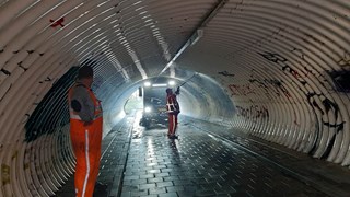 Fietstunnel Wognum na explosie 2