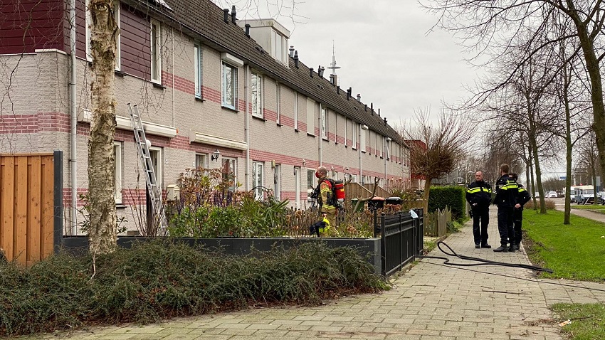Woningbrand aan Boedijnhof in Hoorn