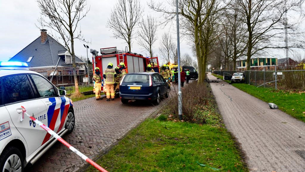 Verdachte gevlucht na ongeval in Midwoud