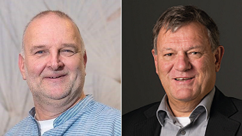 Roy Drommel (GL) en Bert van Dijkhuizen (VVD) in Radio Actueel