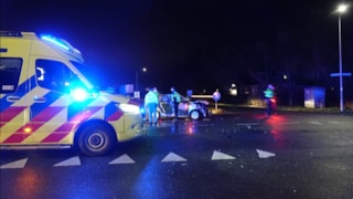Botsing en auto te water in Wervershoof 1