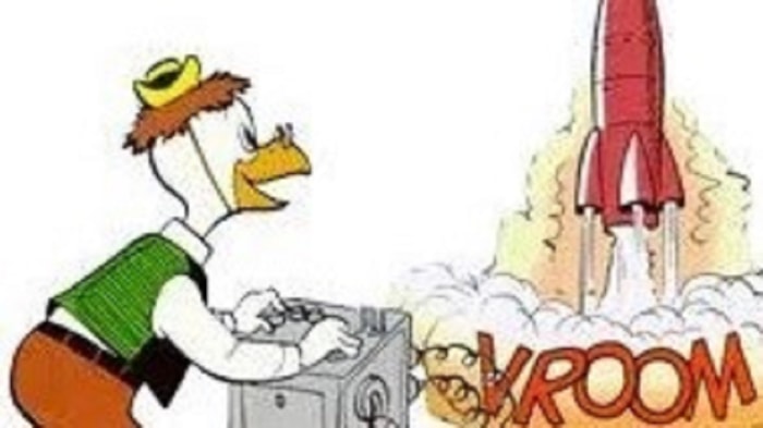 Willie Wortel met raket 2