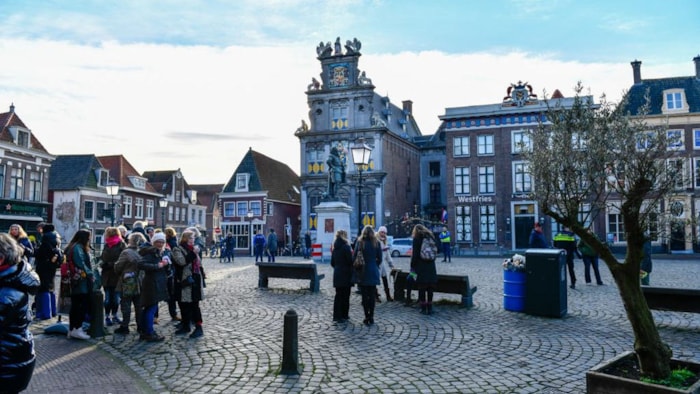 Koffie drinken op de Roode Steen